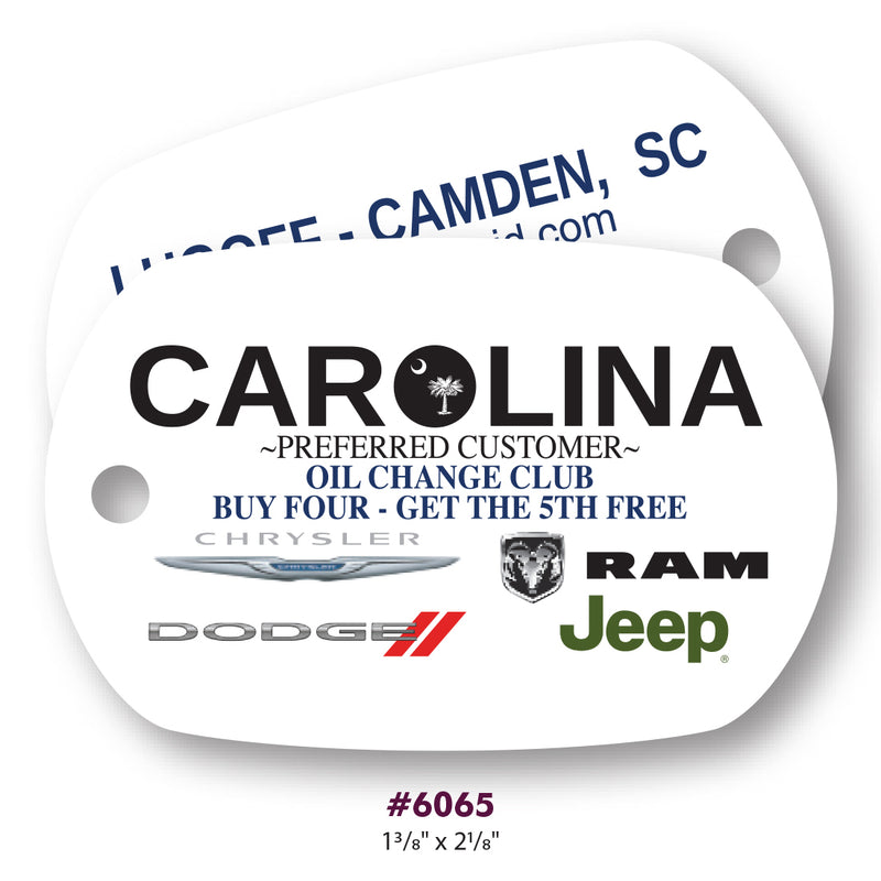 Load image into Gallery viewer, Custom Printed Hard Plastic Key Tags - 23 mil
