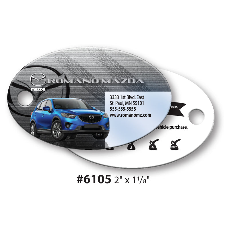 Load image into Gallery viewer, Custom Printed Over-Lam Key Tags- 30 mil.
