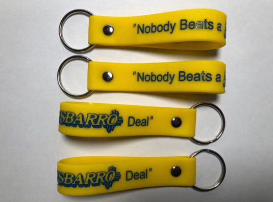 Custom Soft Rubber Loop Key Chain (Large)