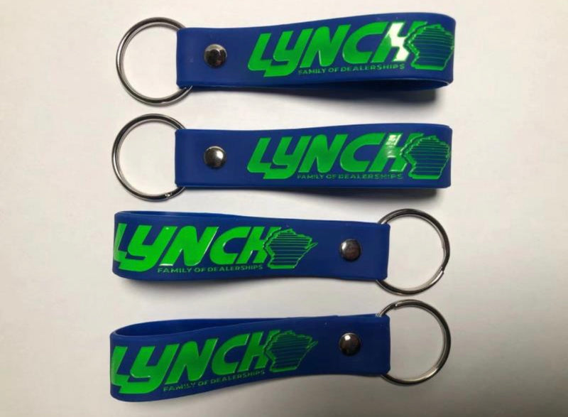 Load image into Gallery viewer, Custom Soft Rubber Loop Key Chain (Large)
