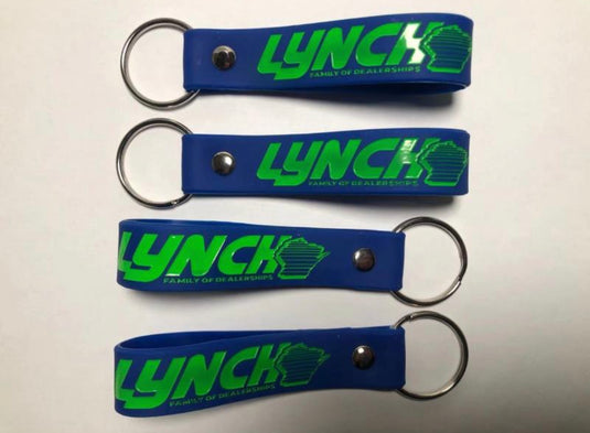 Custom Soft Rubber Loop Key Chain (Large)