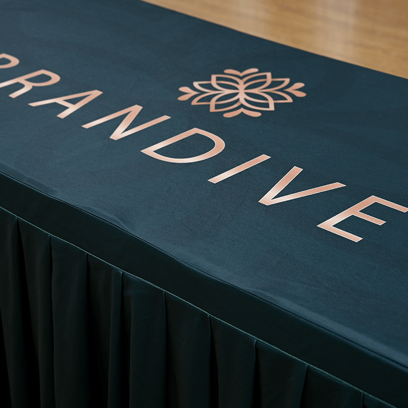 Load image into Gallery viewer, Custom Table Skirts With Top
