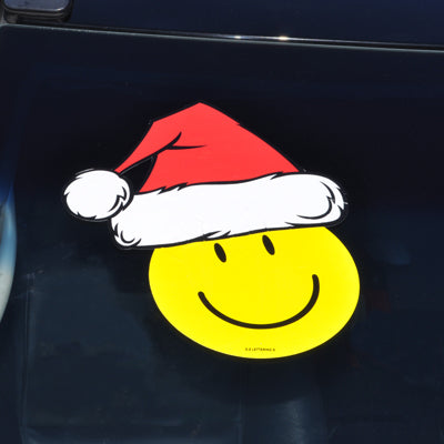 Load image into Gallery viewer, Die-Cut Holiday Decal - Santa Hat
