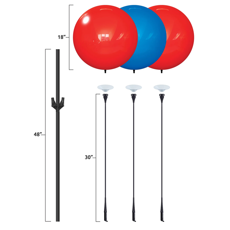 Load image into Gallery viewer, DuraBalloon® 3 Balloon Cluster Pole Kit
