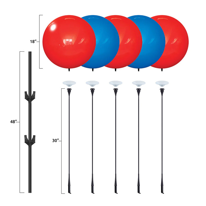 Load image into Gallery viewer, DuraBalloon® 5 Balloon Cluster Pole Kit
