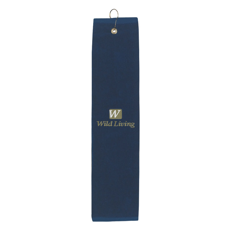 Load image into Gallery viewer, Embroidered Folded Golf Towel
