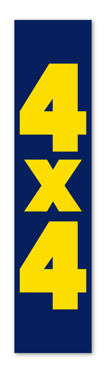 Flat Top Swooper Banner - 4X4