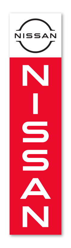 Flat Top Swooper Banner - NISSAN