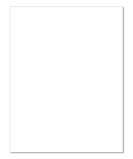 Floor Mat - Paper Plain White - 50#, Box of 1000