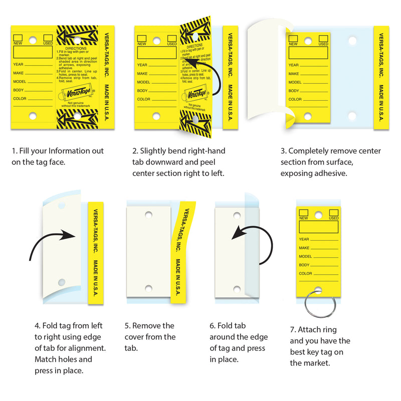 Load image into Gallery viewer, Genuine Versa-Tags® Key Tag with Rings (250)

