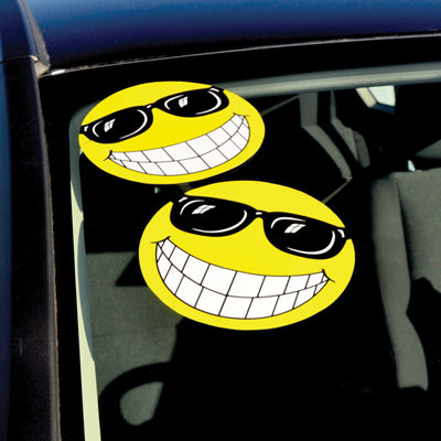 Load image into Gallery viewer, Happy Face w/ Sunglasses Decals
