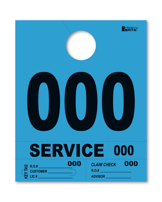 Heavy Brite 4 Part Service Dispatch Numbers ( Blue )