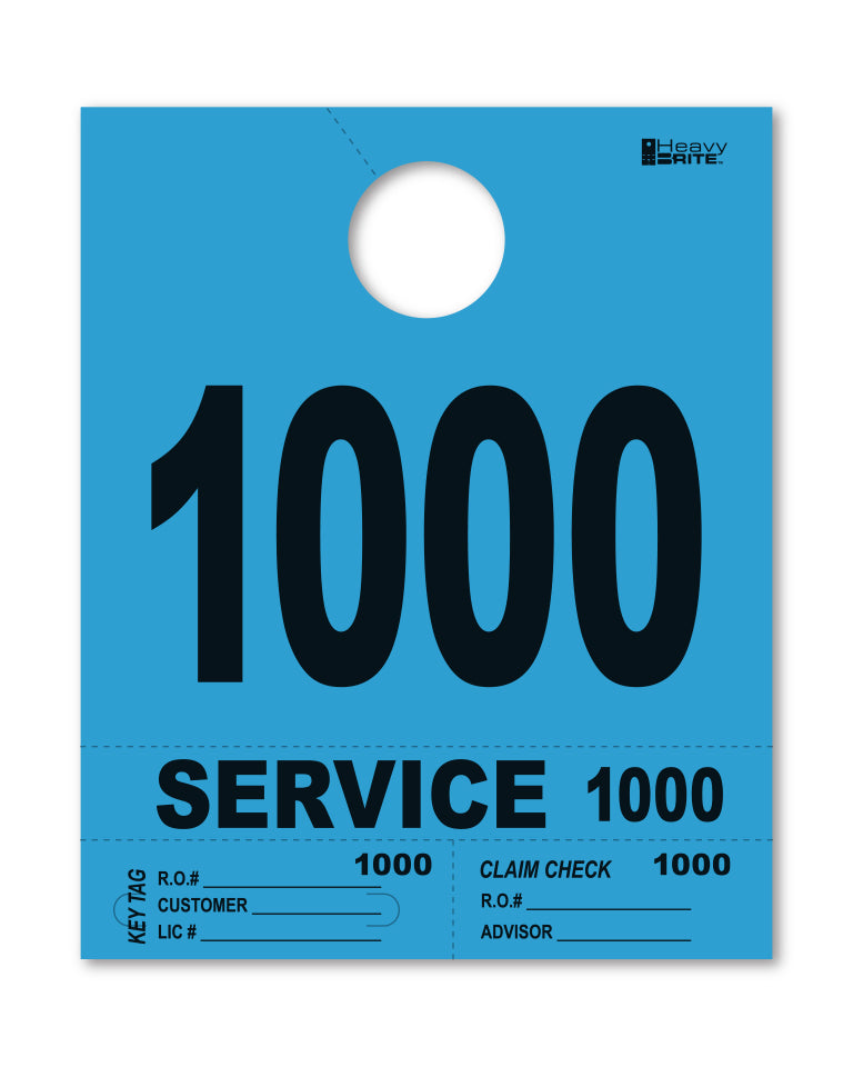 Load image into Gallery viewer, Heavy Brite 4 Part Service Dispatch Numbers ( Blue )
