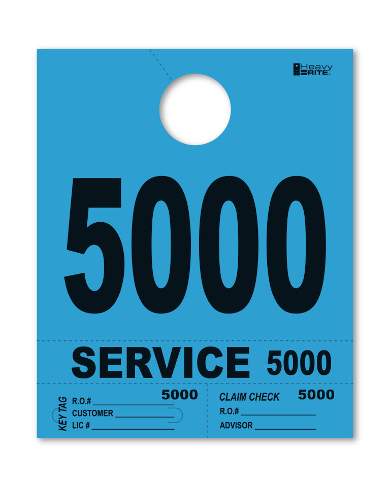Load image into Gallery viewer, Heavy Brite 4 Part Service Dispatch Numbers ( Blue )
