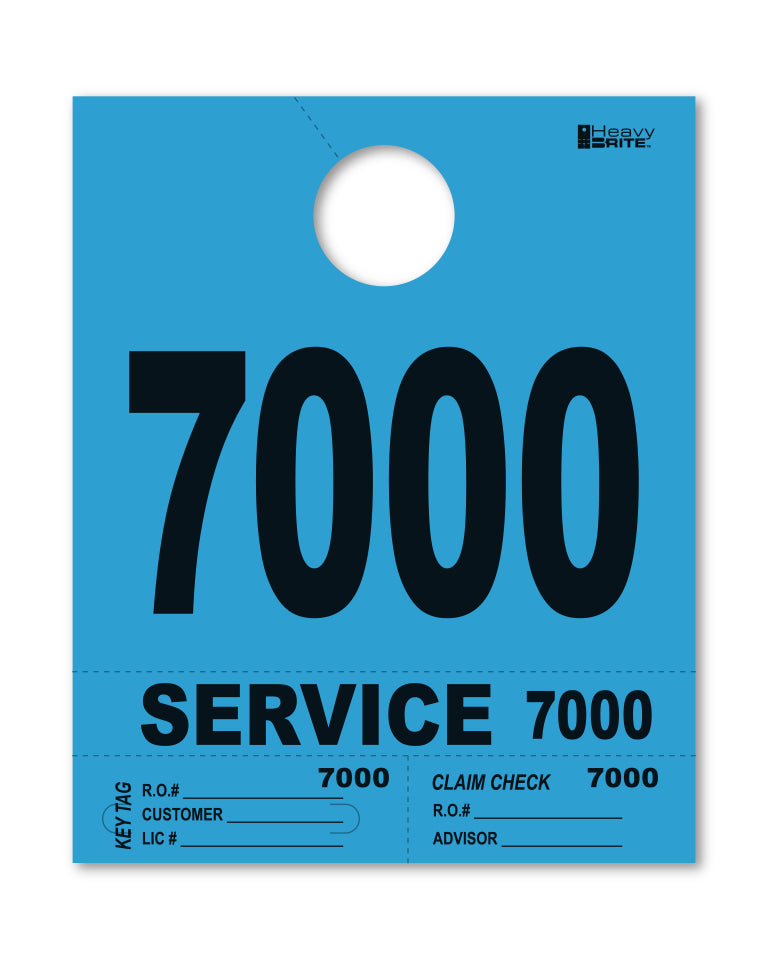 Load image into Gallery viewer, Heavy Brite 4 Part Service Dispatch Numbers ( Blue )

