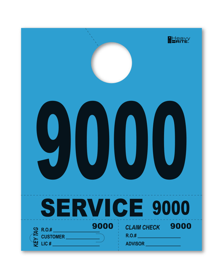 Load image into Gallery viewer, Heavy Brite 4 Part Service Dispatch Numbers ( Blue )
