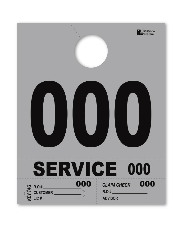 Load image into Gallery viewer, Heavy Brite 4 Part Service Dispatch Numbers ( Gray )
