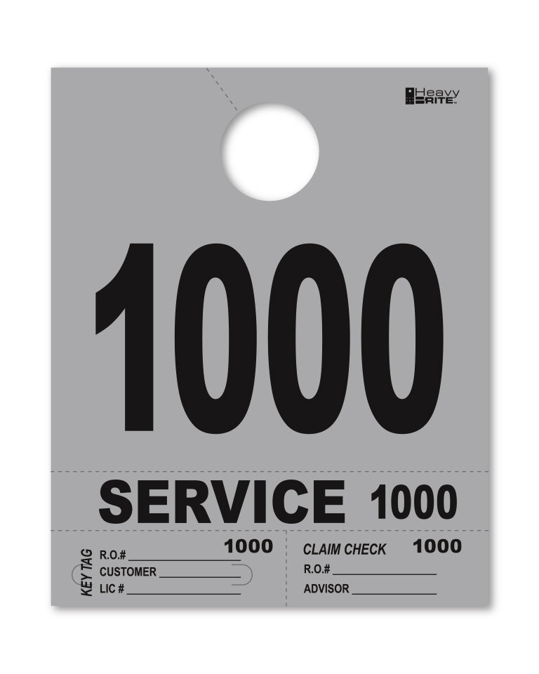 Load image into Gallery viewer, Heavy Brite 4 Part Service Dispatch Numbers ( Gray )
