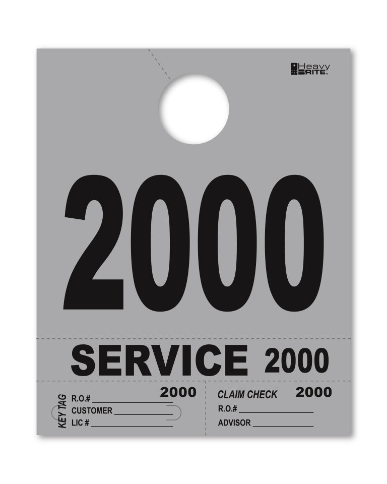 Load image into Gallery viewer, Heavy Brite 4 Part Service Dispatch Numbers ( Gray )
