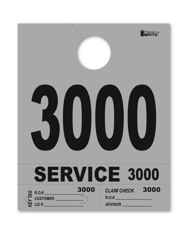 Load image into Gallery viewer, Heavy Brite 4 Part Service Dispatch Numbers ( Gray )
