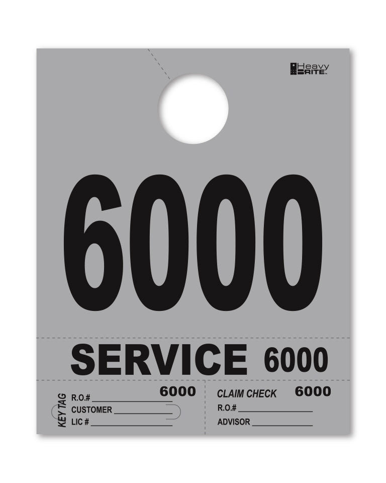 Load image into Gallery viewer, Heavy Brite 4 Part Service Dispatch Numbers ( Gray )
