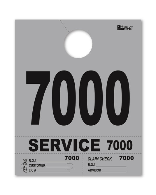 Heavy Brite 4 Part Service Dispatch Numbers ( Gray )