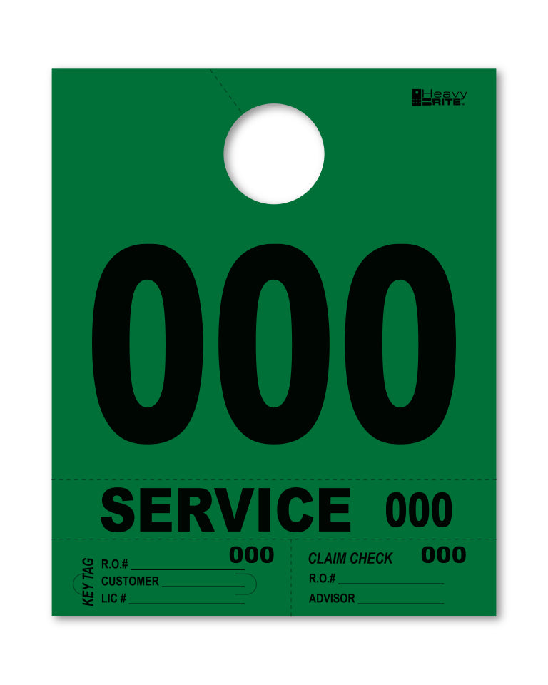 Load image into Gallery viewer, Heavy Brite 4 Part Service Dispatch Numbers ( Green )
