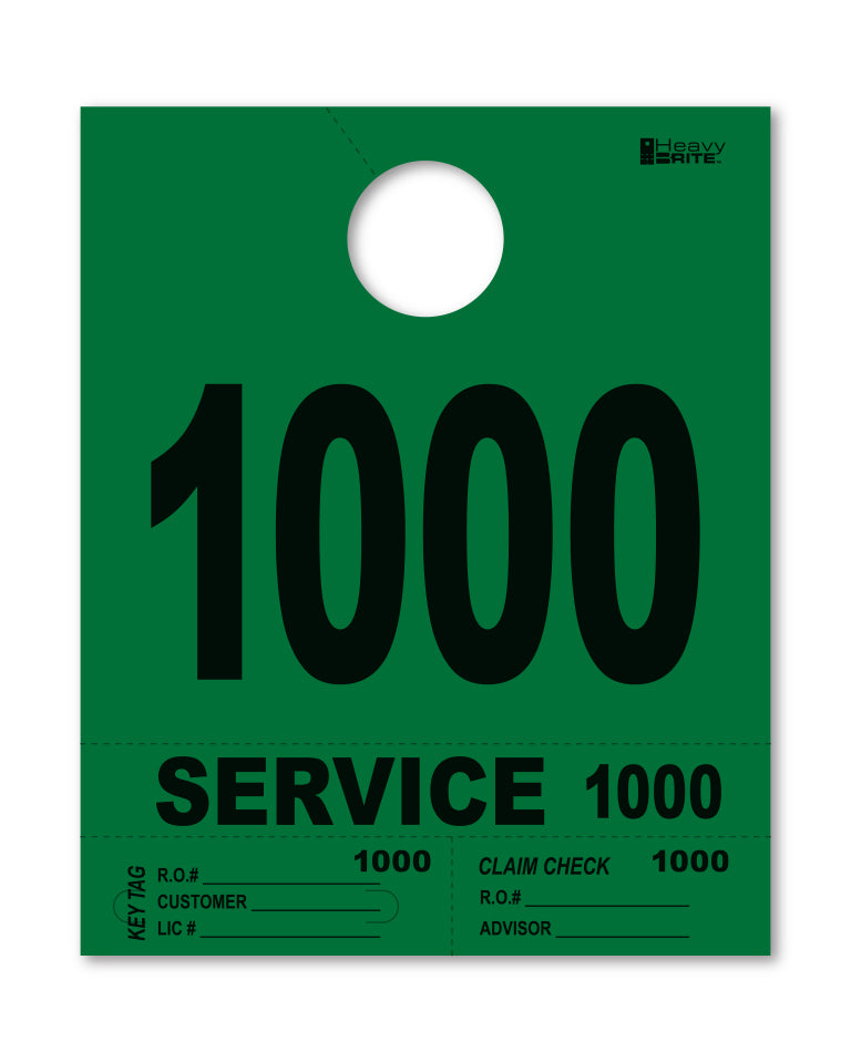 Load image into Gallery viewer, Heavy Brite 4 Part Service Dispatch Numbers ( Green )
