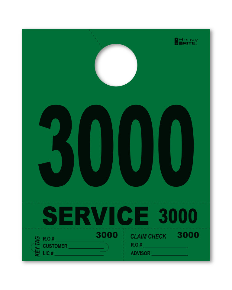 Load image into Gallery viewer, Heavy Brite 4 Part Service Dispatch Numbers ( Green )
