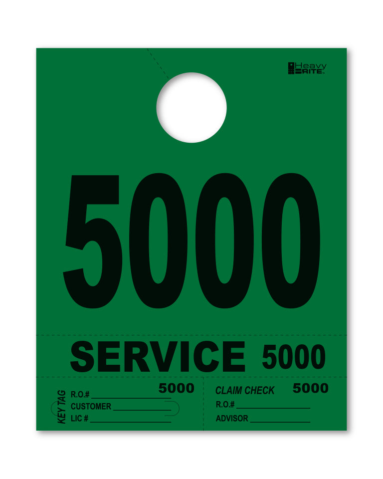 Load image into Gallery viewer, Heavy Brite 4 Part Service Dispatch Numbers ( Green )
