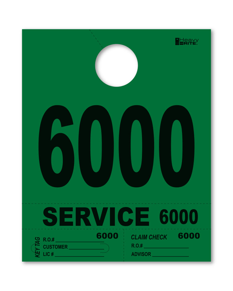 Load image into Gallery viewer, Heavy Brite 4 Part Service Dispatch Numbers ( Green )
