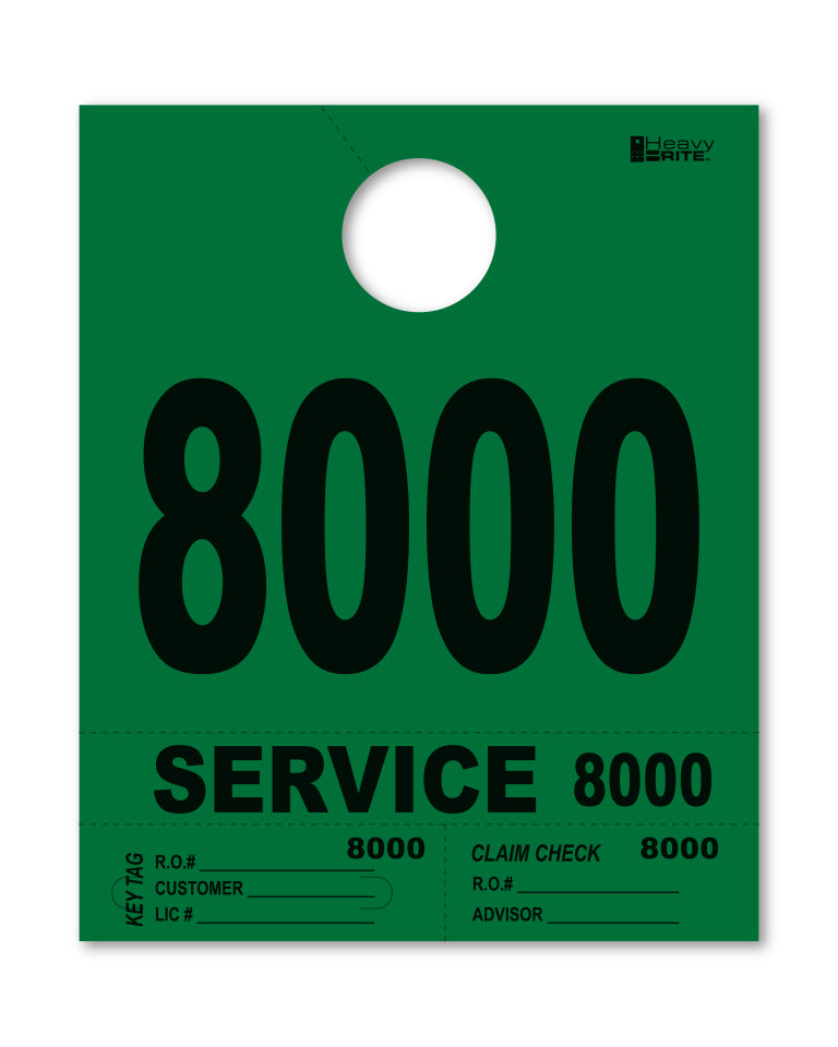 Load image into Gallery viewer, Heavy Brite 4 Part Service Dispatch Numbers ( Green )
