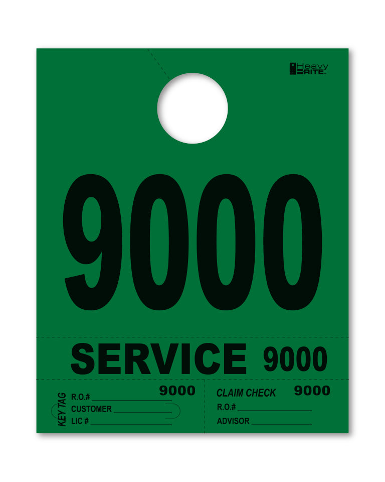 Load image into Gallery viewer, Heavy Brite 4 Part Service Dispatch Numbers ( Green )
