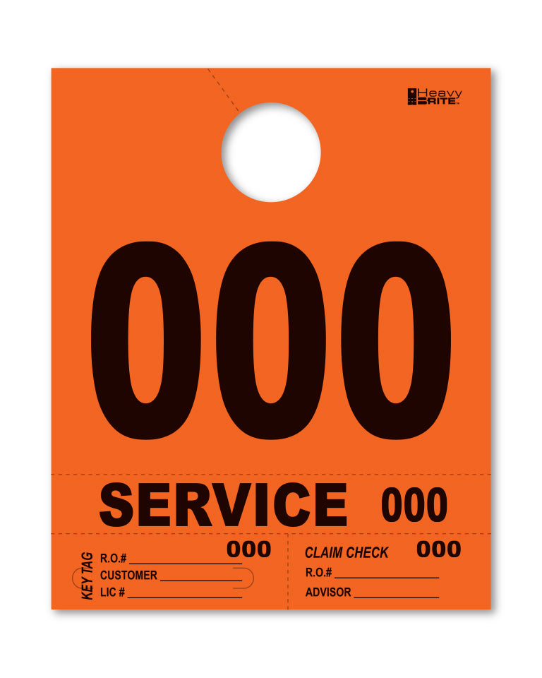 Load image into Gallery viewer, Heavy Brite 4 Part Service Dispatch Numbers ( Orange )
