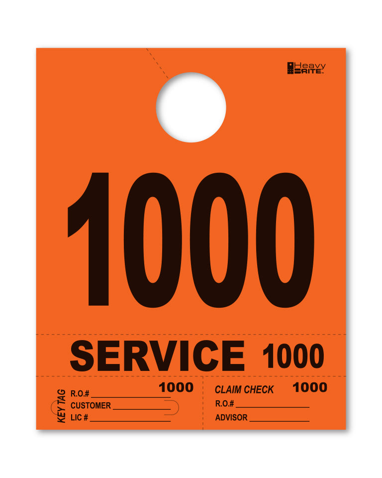 Load image into Gallery viewer, Heavy Brite 4 Part Service Dispatch Numbers ( Orange )
