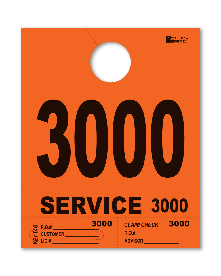 Load image into Gallery viewer, Heavy Brite 4 Part Service Dispatch Numbers ( Orange )
