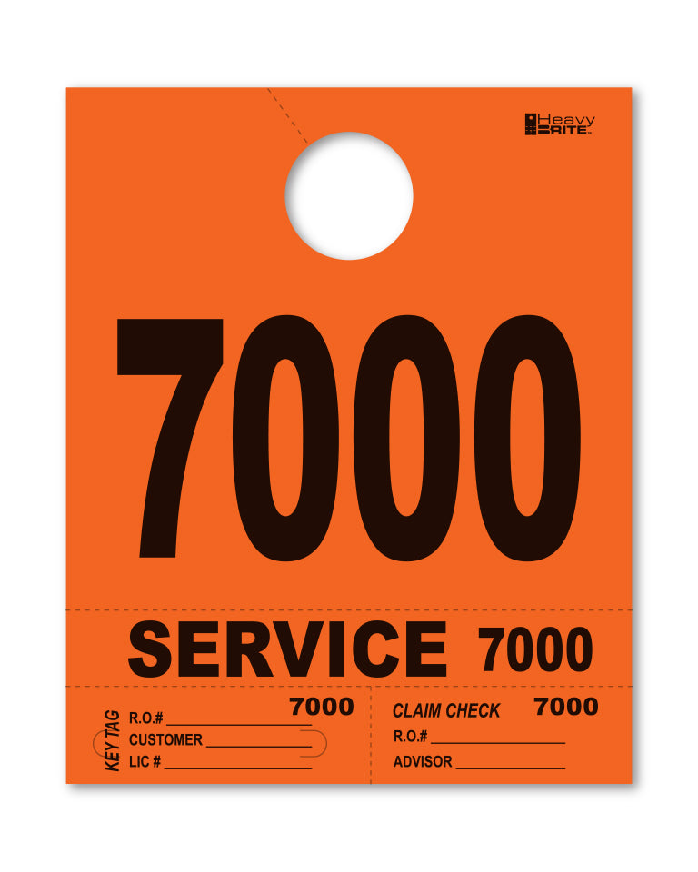 Load image into Gallery viewer, Heavy Brite 4 Part Service Dispatch Numbers ( Orange )
