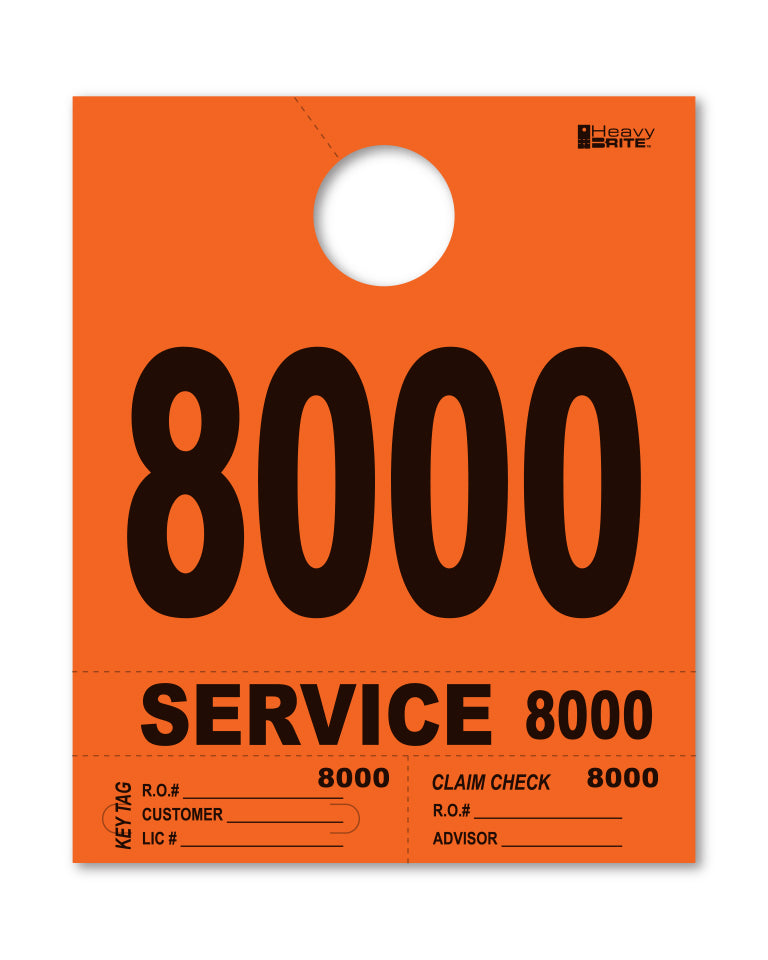 Load image into Gallery viewer, Heavy Brite 4 Part Service Dispatch Numbers ( Orange )
