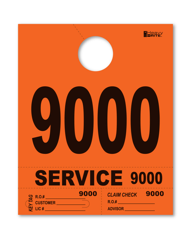 Load image into Gallery viewer, Heavy Brite 4 Part Service Dispatch Numbers ( Orange )
