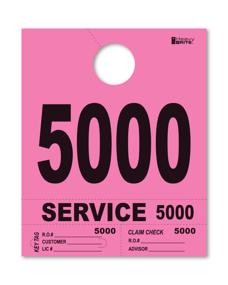 Load image into Gallery viewer, Heavy Brite 4 Part Service Dispatch Numbers ( Pink )
