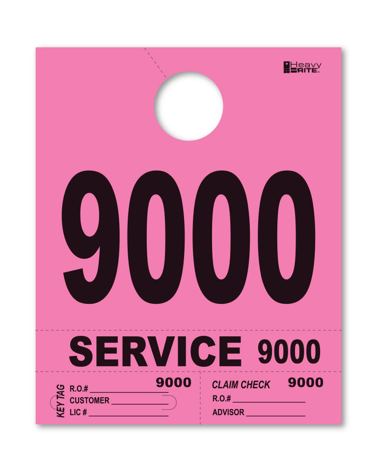 Load image into Gallery viewer, Heavy Brite 4 Part Service Dispatch Numbers ( Pink )
