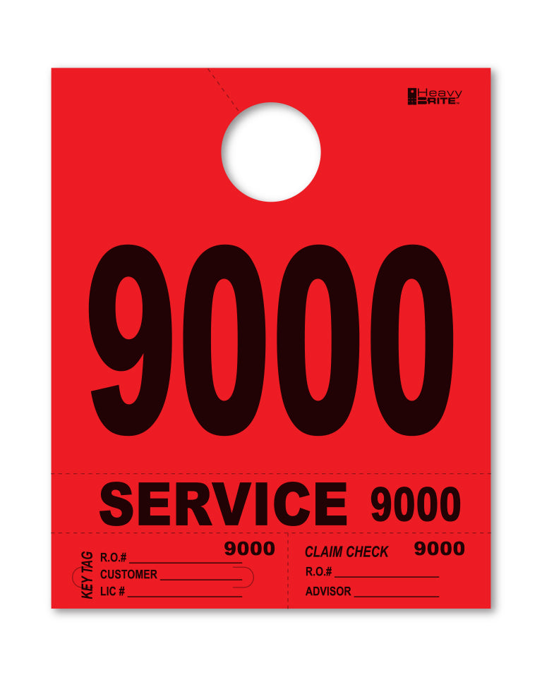 Load image into Gallery viewer, Heavy Brite 4 Part Service Dispatch Numbers ( Red )
