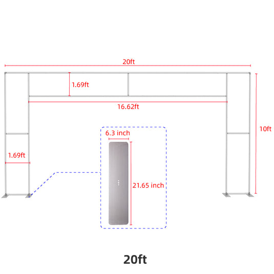 Flat Square Door Arch Stand