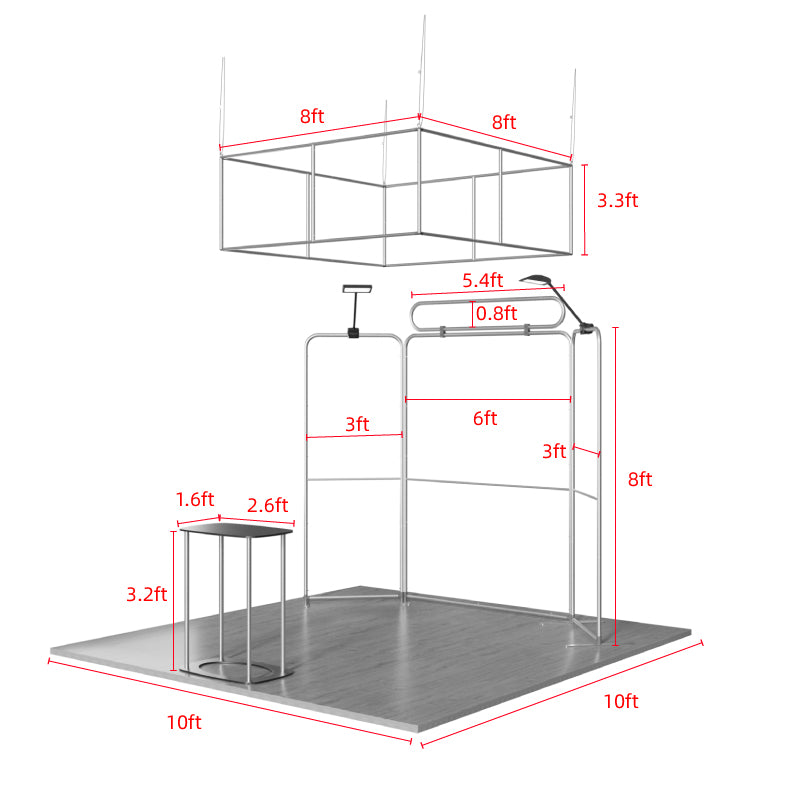 Load image into Gallery viewer, 10x10ft  Showroom Display Kit - B2
