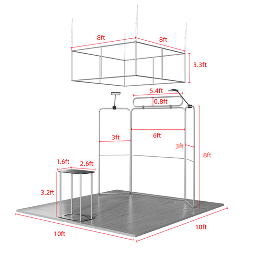 10x10ft  Showroom Display Kit - B2