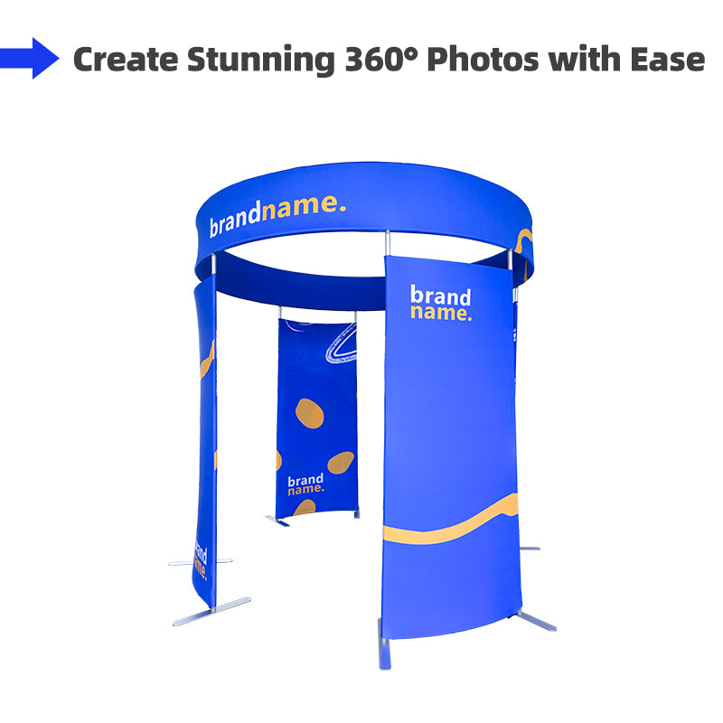 Load image into Gallery viewer, 360 View 4 Panel Photo Booth Enclosure
