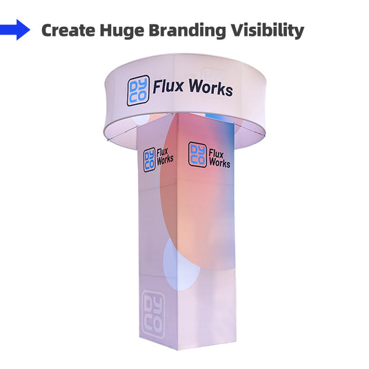 Showroom Tower with Hanging Sign