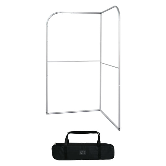 L Shaped Fabric Banner Stand (Round Corners)