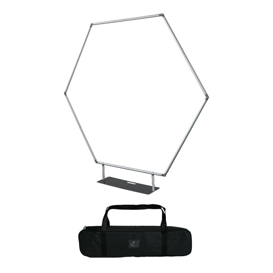 Hexagon Shape Backdrop ( Double Sided Print )