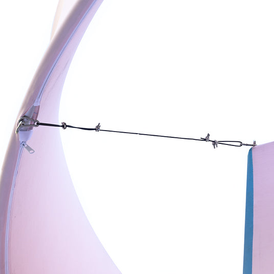 Showroom Tower with Hanging Sign